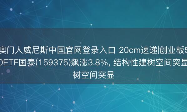 澳门人威尼斯中国官网登录入口 20cm速递|创业板50ETF国泰(159375)飙涨3.8%， 结构性建树空间突显