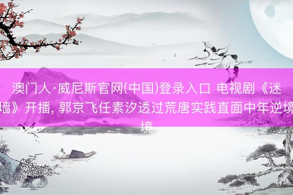 澳门人·威尼斯官网(中国)登录入口 电视剧《迷墙》开播, 郭京飞任素汐透过荒唐实践直面中年逆境